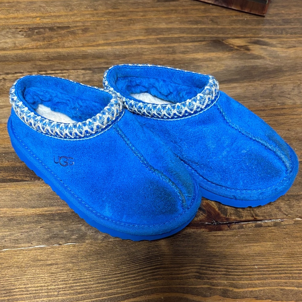 UGG Kids Blue Slippers